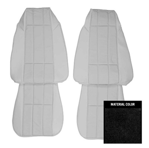 Camaro Front Deluxe Bucket Seat Covers Set Vinyl With Vinyl Inserts