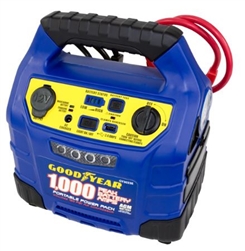 Goodyear Portable Power Pack 1,000 Peak Amp Jump Starter with 150 PSI ...