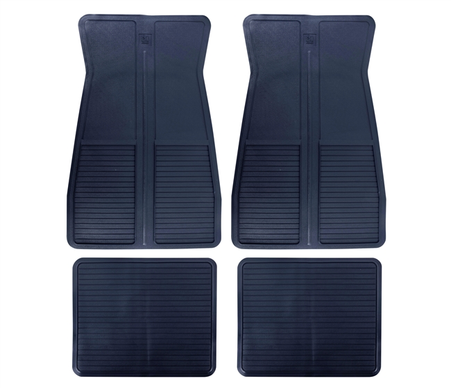 1973 - 1981 Camaro Floor Mats Set, Original GM, Dark Blue